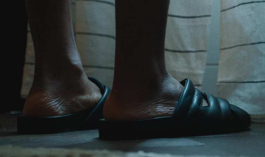 Black Leather Slipper Sandals Worn by Donald Glover as John Smith