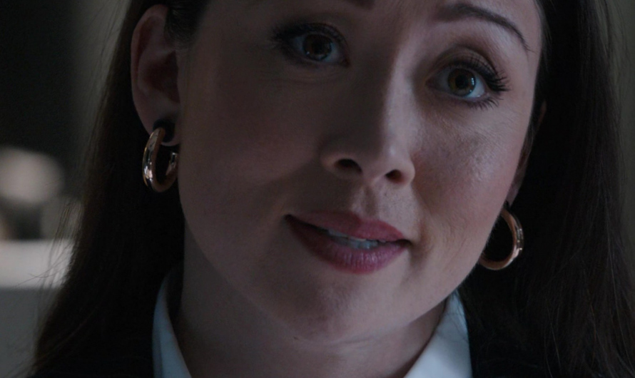 Gold-Tone Hoop Earrings Worn by Fiona Rene as Rennie