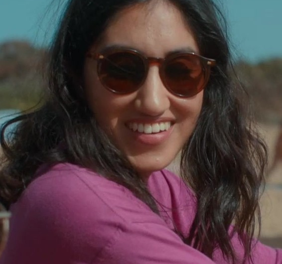 Round Tortoiseshell Sunglasses Worn by Ambika Mod as Emma Morley