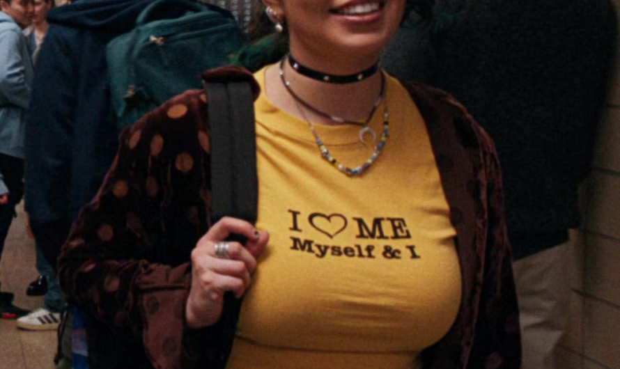Brown Velvet Polka Dot Shirt Worn by Auliʻi Cravalho as Janis ‘Imi’ike