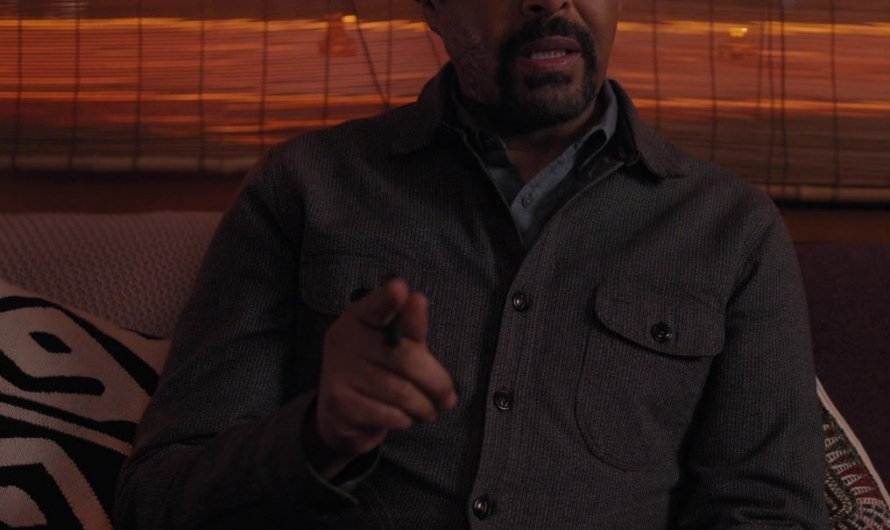 Button-Up Wool Overshirt Worn by Jesse L. Martin as Professor Alec Mercer