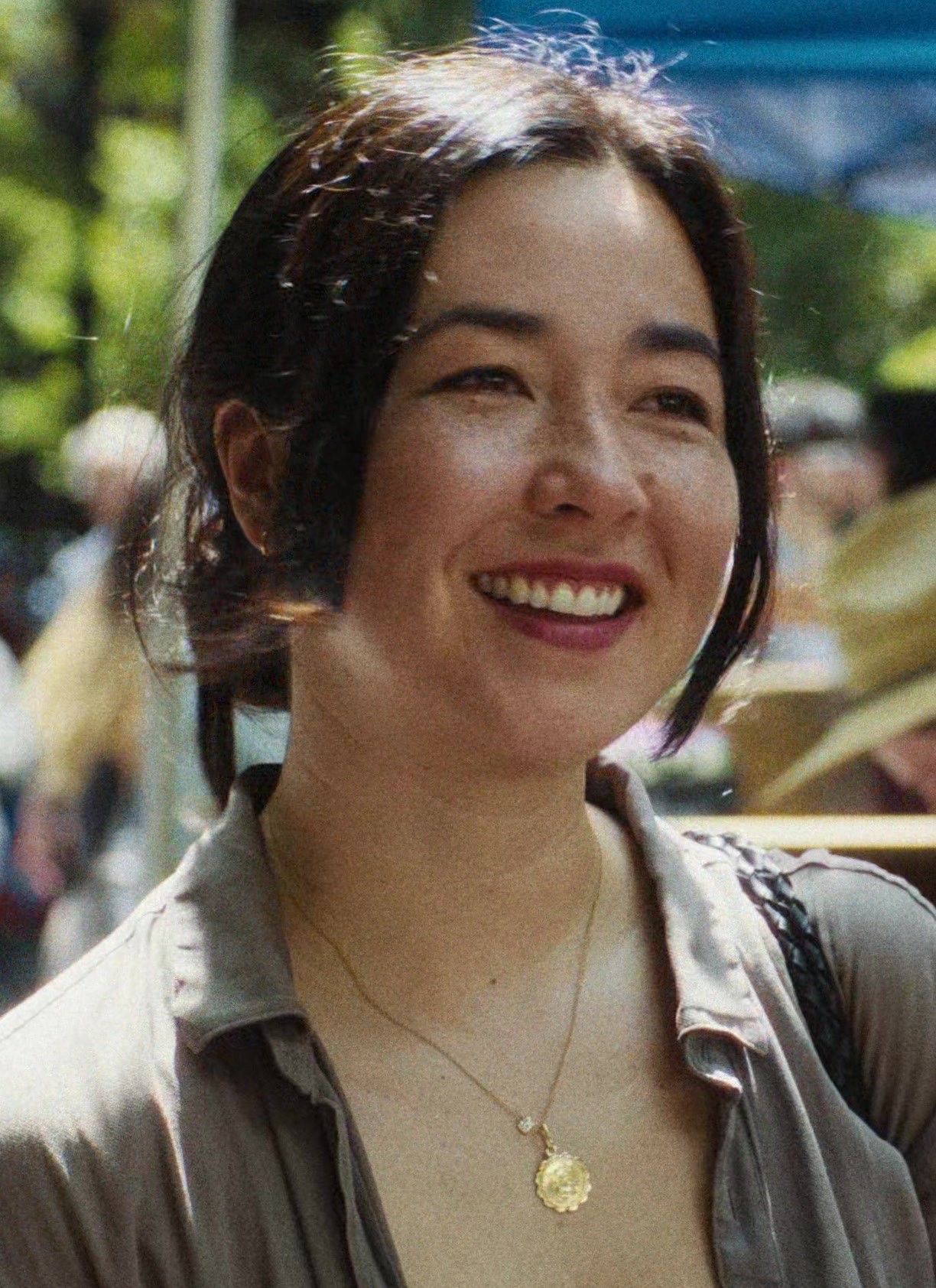 Gold Pendant Necklace Worn by Maya Erskine as Jane Smith