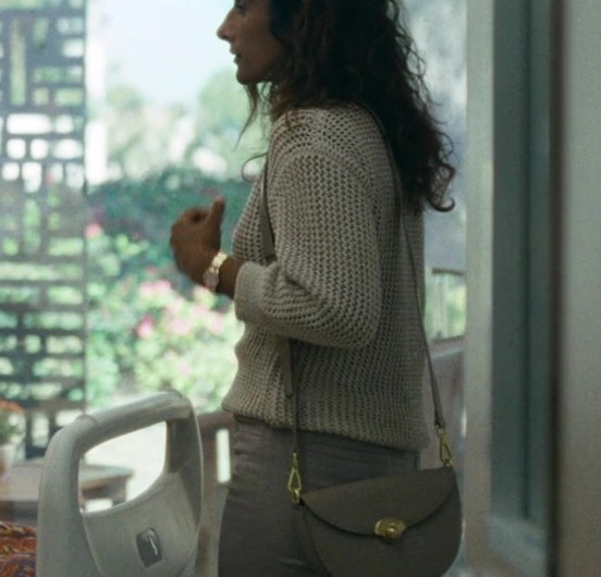 Grey Shoulder Bag of Sarayu Blue as Hilary Starr