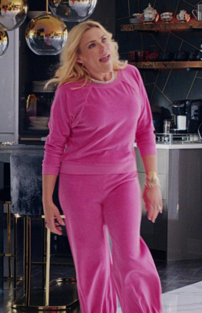 rose pink trousers - Busy Philipps (Mrs. George) - Mean Girls (2024) Movie