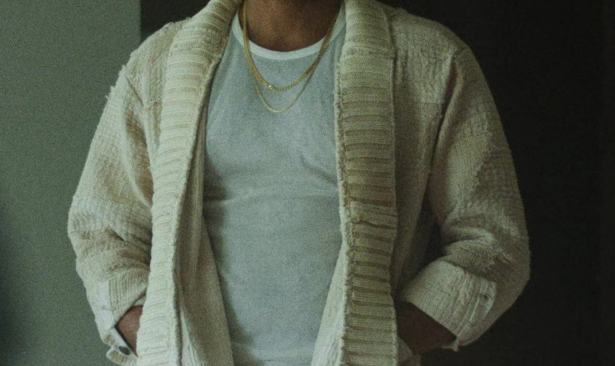 White Cardigan of Donald Glover as John Smith