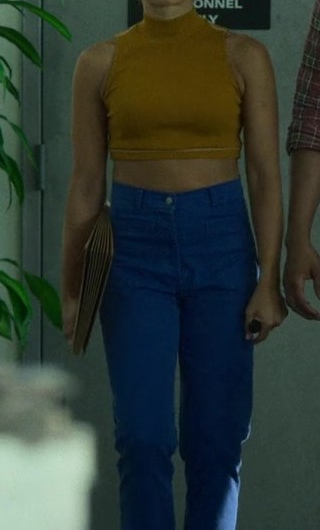 Blue High-Waisted Pants of Gina Rodriguez as Mack