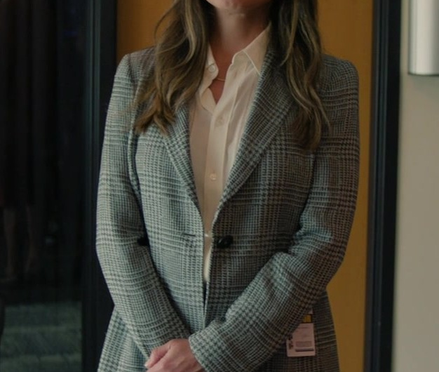 Houndstooth Checked Blazer of Vanessa Lachey as Jane Tennant