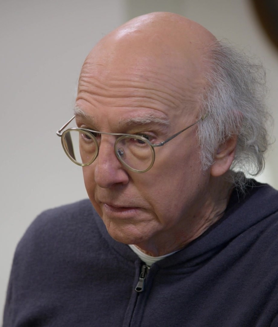 Round Frame Glasses with Clear Lenses Worn by Larry David