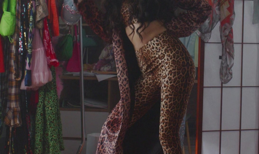 Leopard Print Heeled Sandals Worn by Shuang Hu as Lia