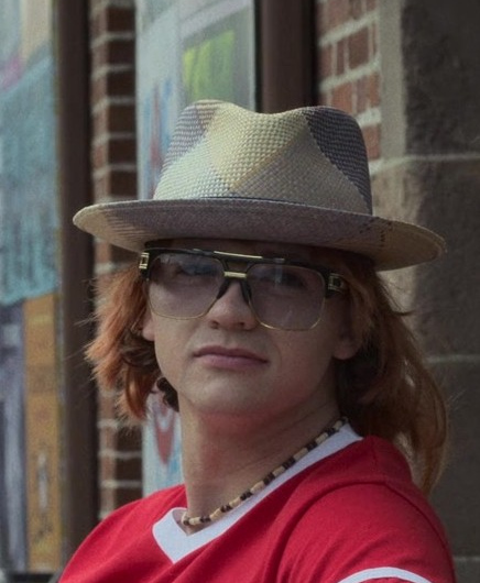 Bold Square Frame Glasses of Joel Courtney as Little