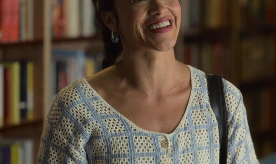 Crochet Button-Up Blouse of Gina Rodriguez as Mack