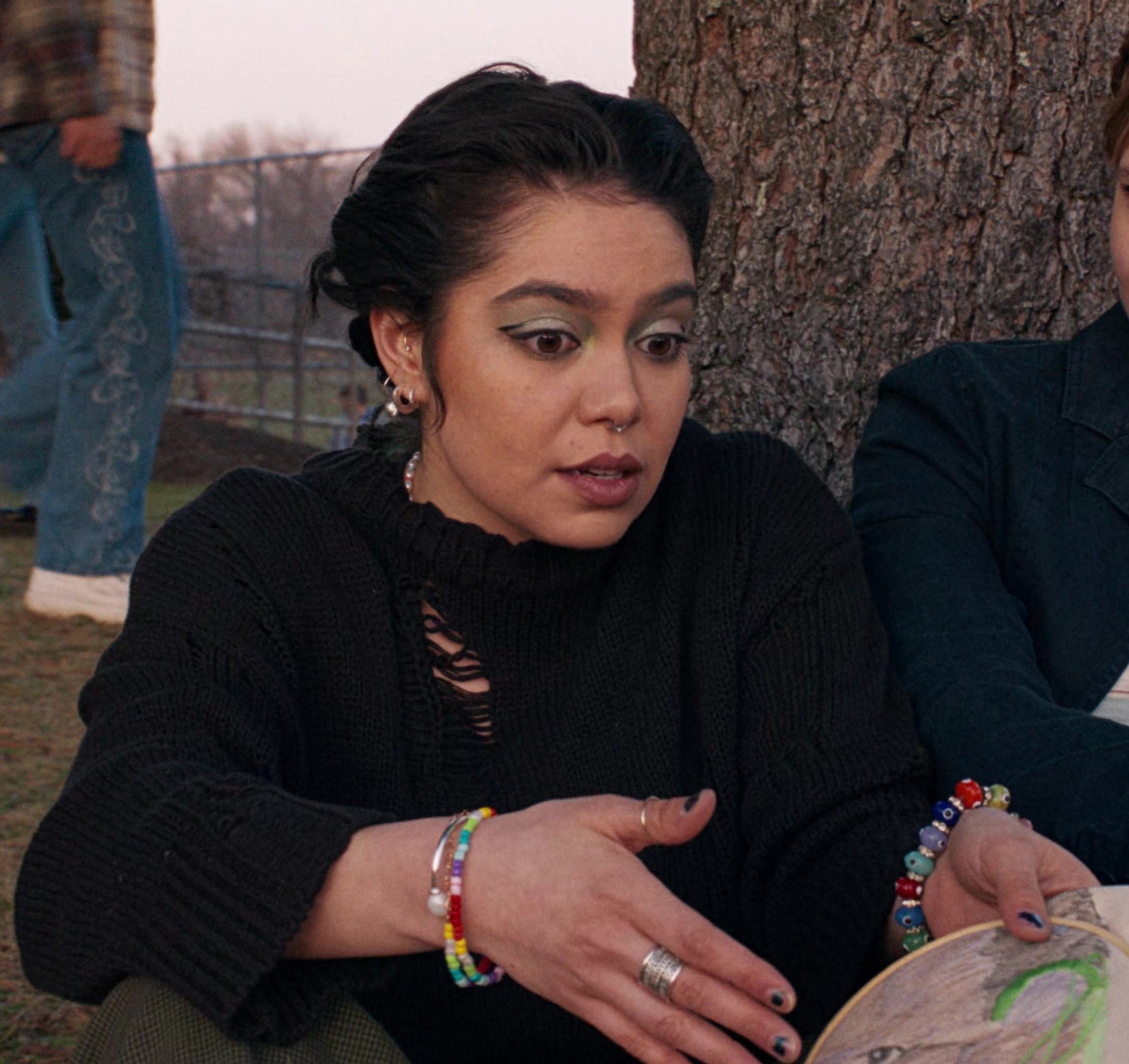 Multicolor Beaded Stretch Bracelet Worn by Auliʻi Cravalho as Janis 'Imi'ike