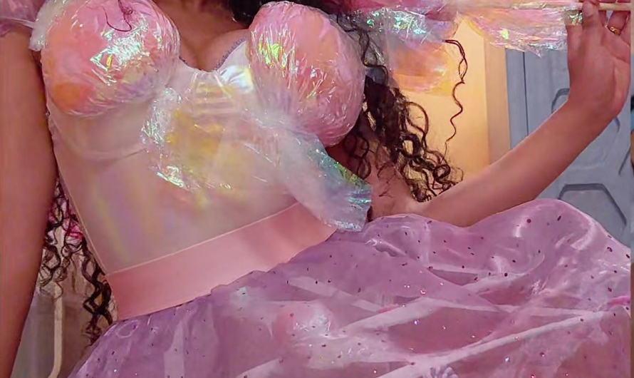 Lollipop-Inspired Dress  Worn by Avantika Vandanapu as Karen Shetty