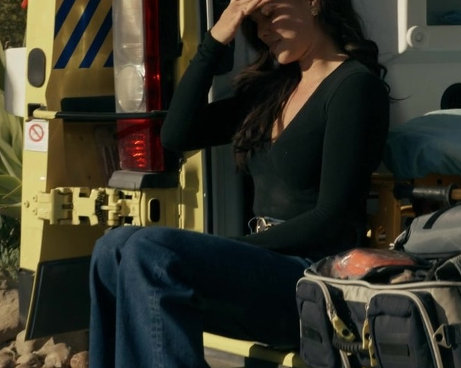Blue Wide Leg Jeans Worn by Anna Enger Ritch as Officer Zoe Powell