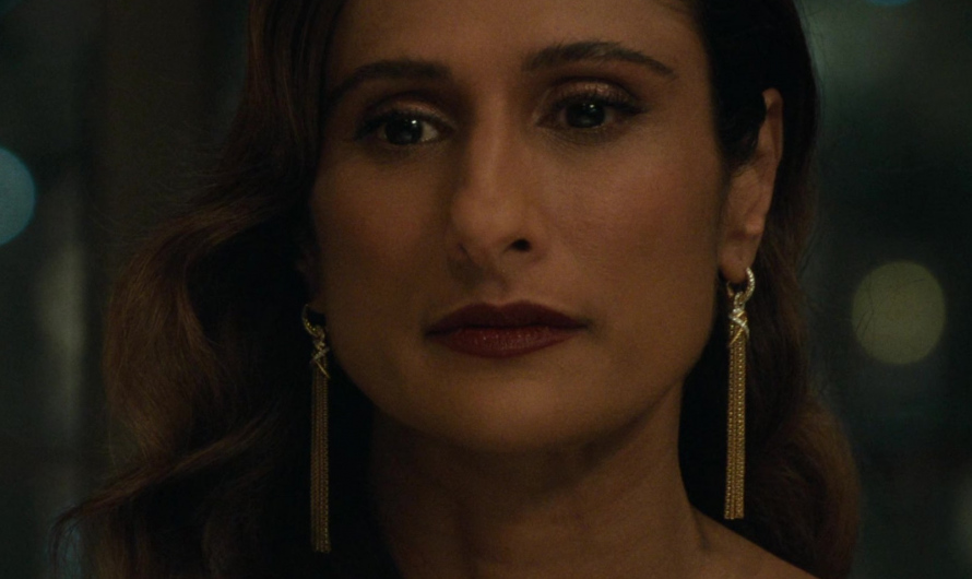 Gold Tassel Drop Earrings of Sarayu Blue as Hilary Starr