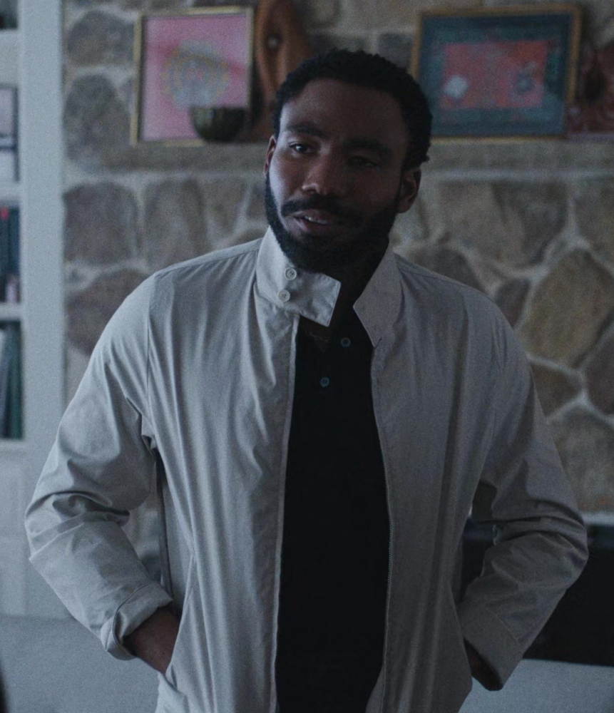 Light Beige Cotton Jacket of Donald Glover as John Smith from Mr. &amp; Mrs. Smith TV Show