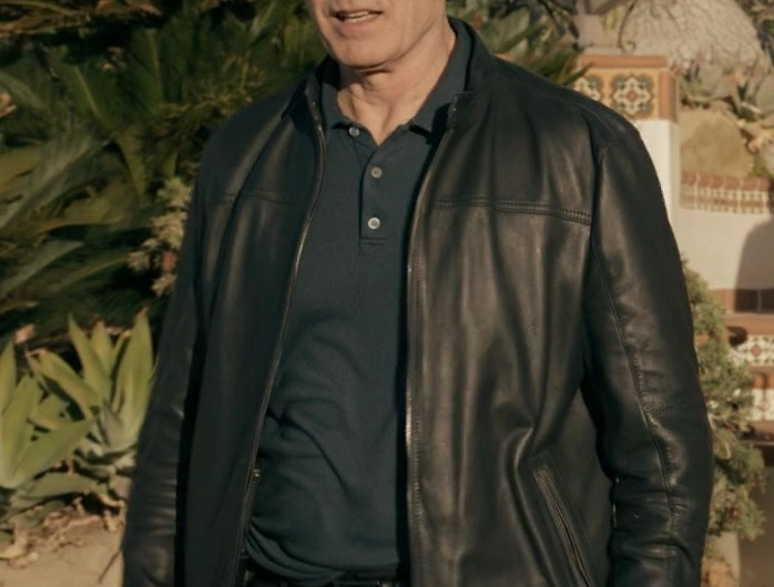 Black Leather Jacket Worn by Patrick St. Esprit as Commander Robert ‘Bob’ Hicks