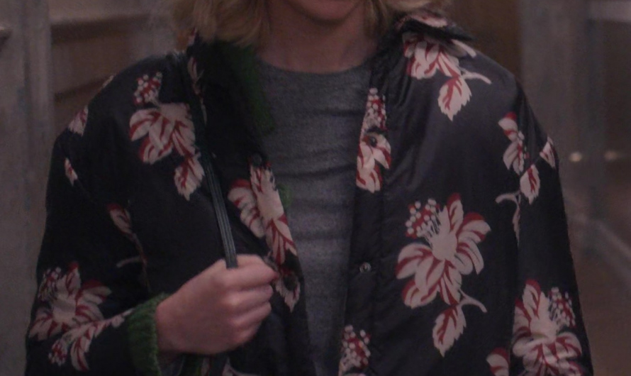Floral Print Zip-Up Jacket of Madeline Wise as Allison