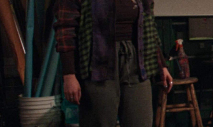 Multicolor Patchwork Plaid Button-Up Shirt of Auliʻi Cravalho as Janis ‘Imi’ike
