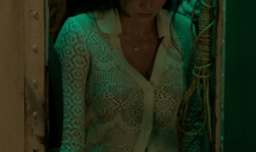 White Crochet Cardigan Worn by Pardis Saremi as Leila