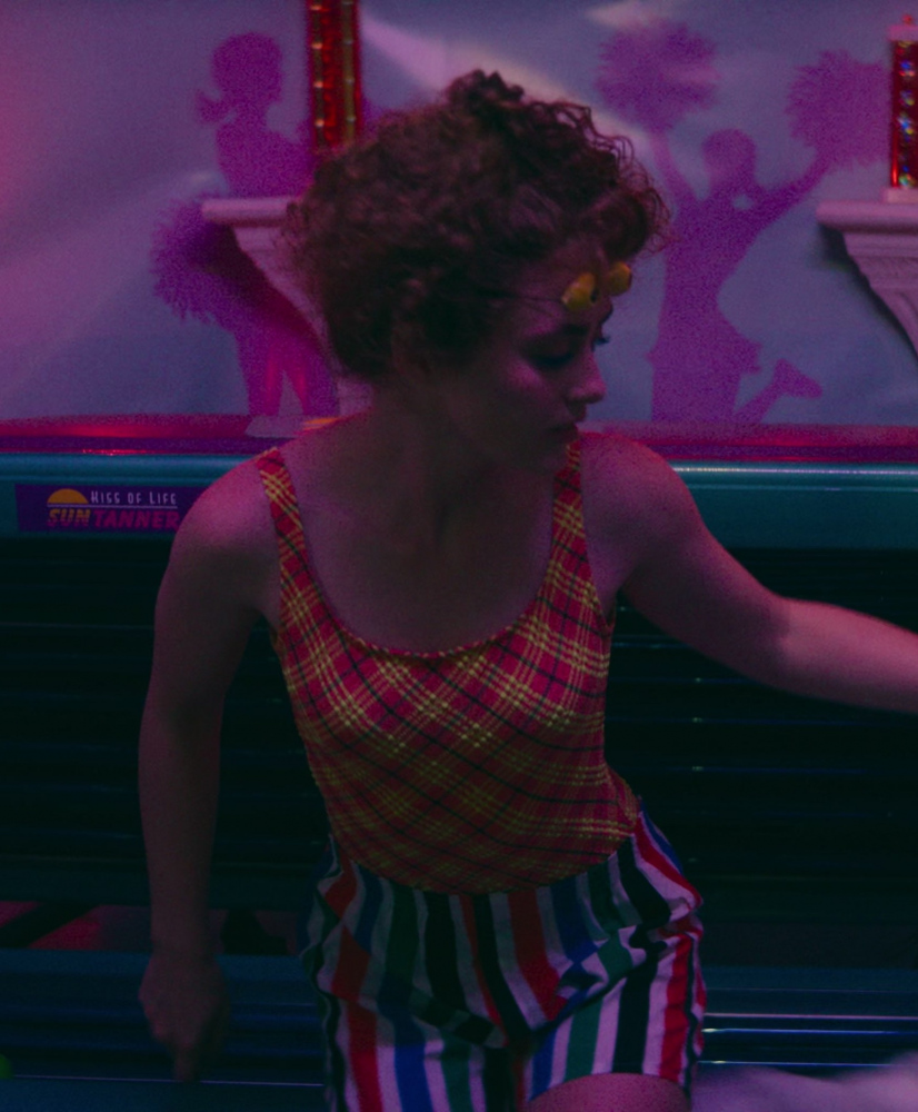 plaid tank top - Kathryn Newton (Lisa Swallows) - Lisa Frankenstein (2024) Movie