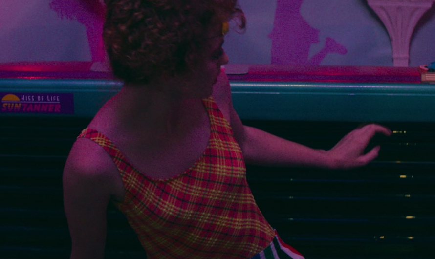Colorful Striped High-Waisted Shorts Worn by Kathryn Newton as Lisa Swallows