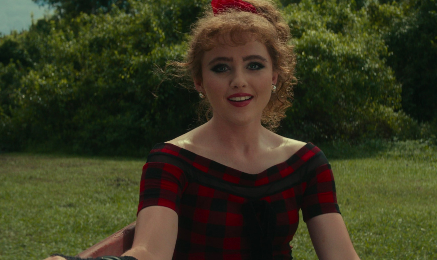 Red and Black Plaid Top of Kathryn Newton as Lisa Swallows