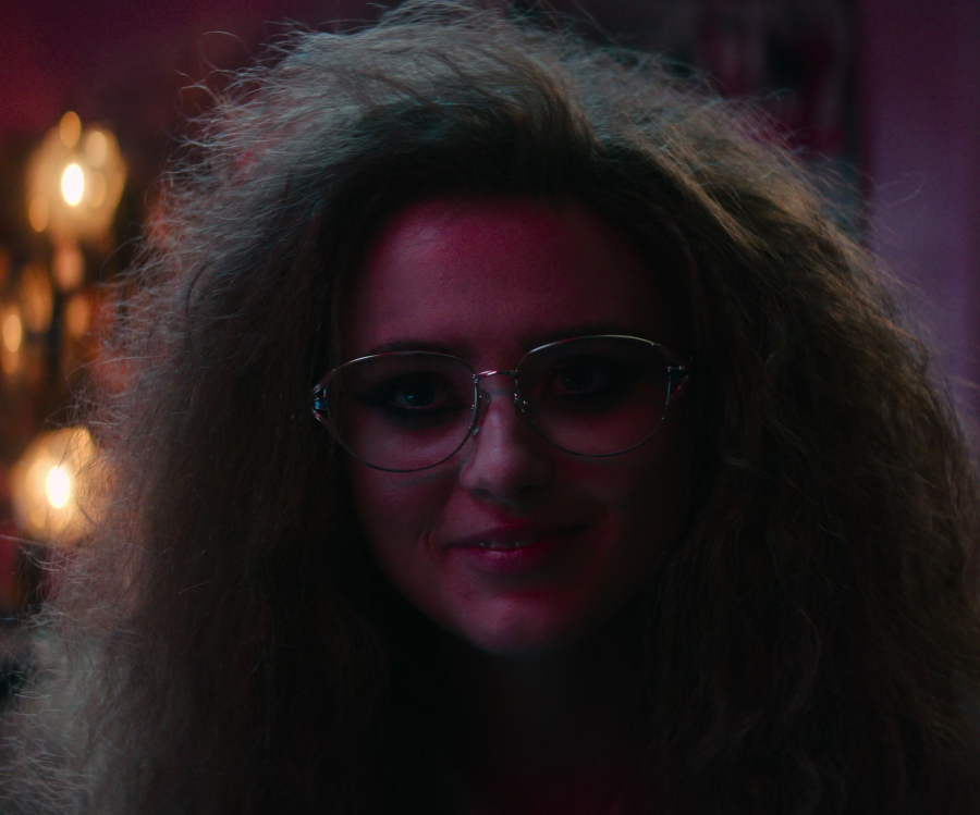 retro thick-rimmed clear glasses - Kathryn Newton (Lisa Swallows) - Lisa Frankenstein (2024) Movie