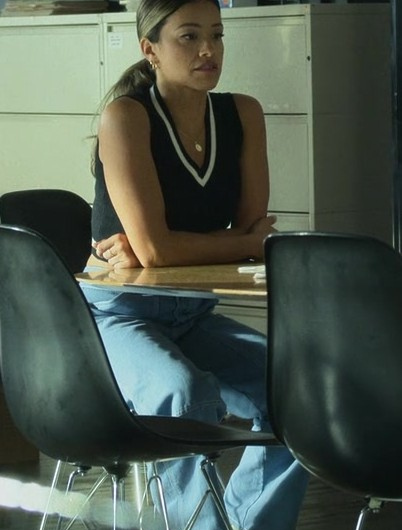 Light Blue Wide Leg Jeans of Gina Rodriguez as Mack