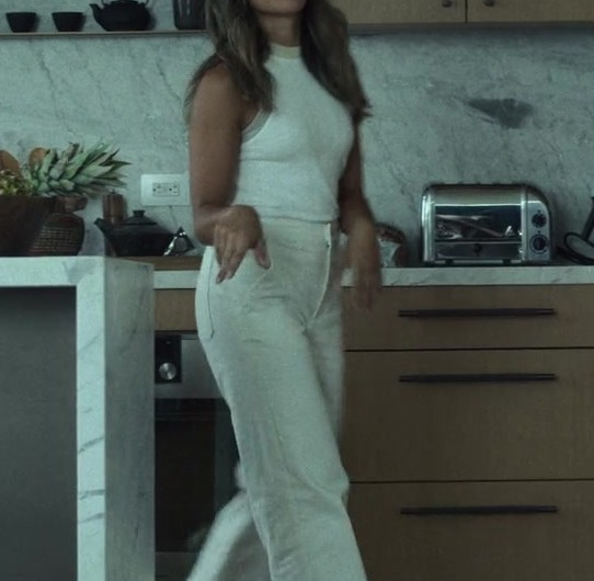 White High-Waist Jeans of Gina Rodriguez as Mack