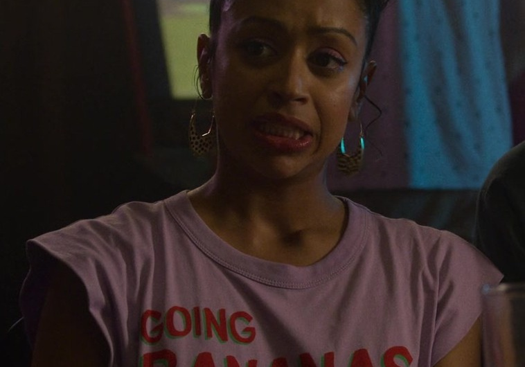 Going Bananas Pink Tee Worn by Liza Koshy as Ashley