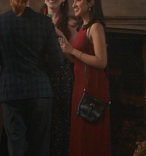 Red Maxi Dress of Eleanor Tomlinson as Sylvie