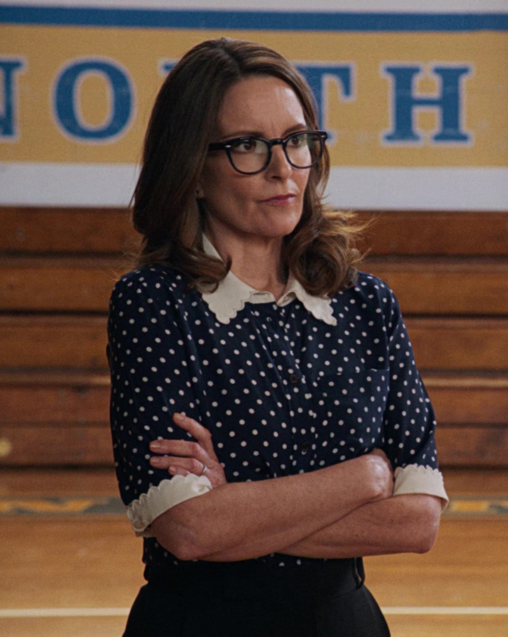 Polka Dot Blouse Worn by Tina Fey as Ms. Norbury