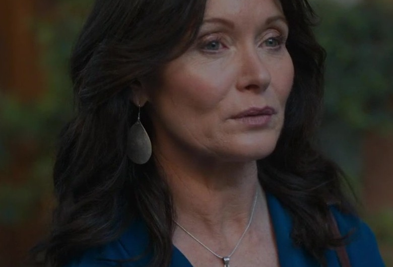 Bohemian Style Oxidized Silver Talisman Necklace of Essie Davis as Alison Mayhew