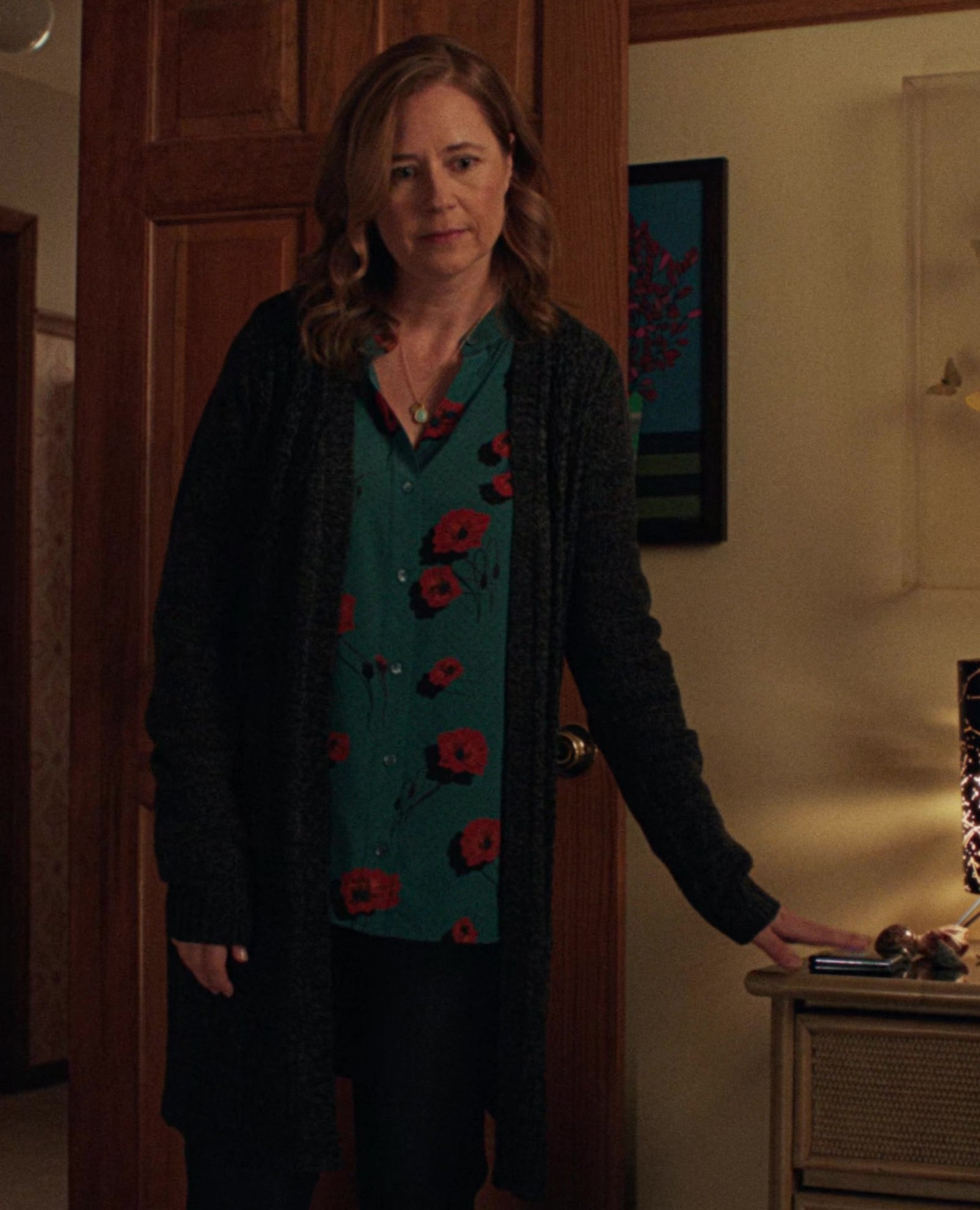 Floral Sleep Shirt Worn by Jenna Fischer as Ms. Heron