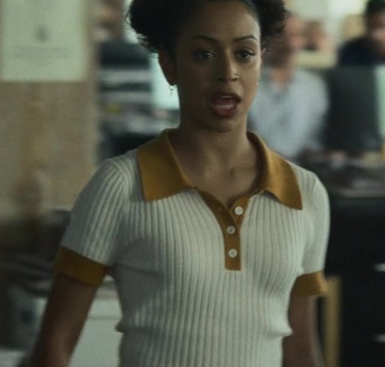 Polo Knit Top of Liza Koshy as Ashley