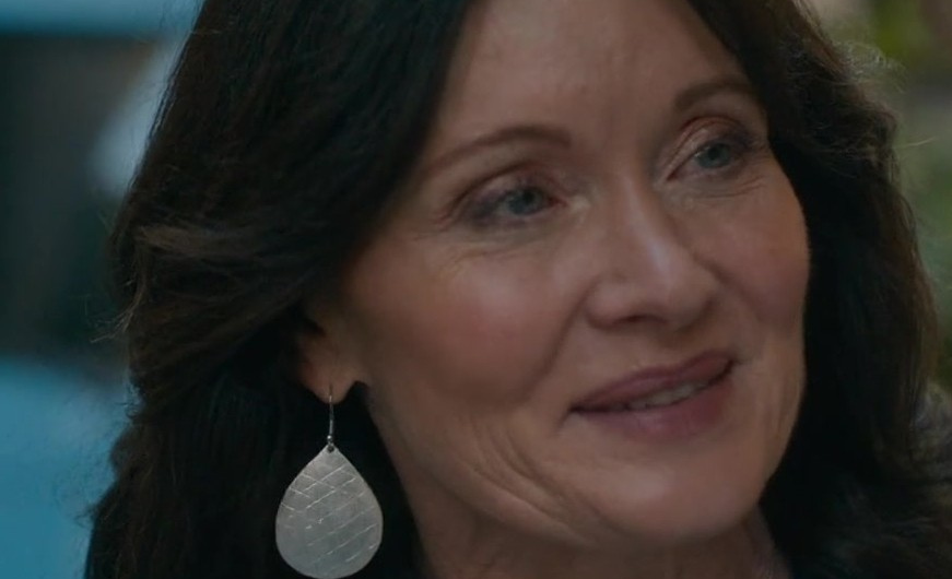 Hammered Silver Teardrop Earrings Worn by Essie Davis as Alison Mayhew