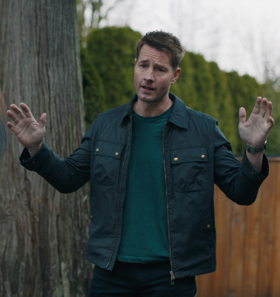 four-pocket utility jacket with stand collar - Justin Hartley (Colter Shaw) - Tracker TV Show