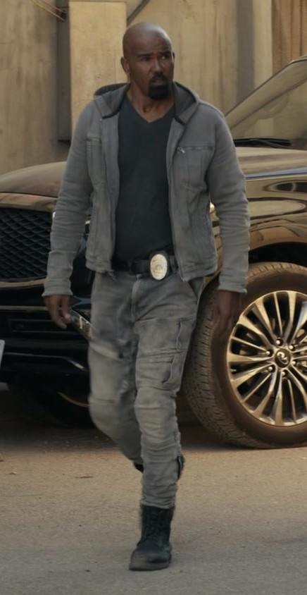 Black Military Boots of Shemar Moore as Sergeant Daniel 'Hondo' Harrelson