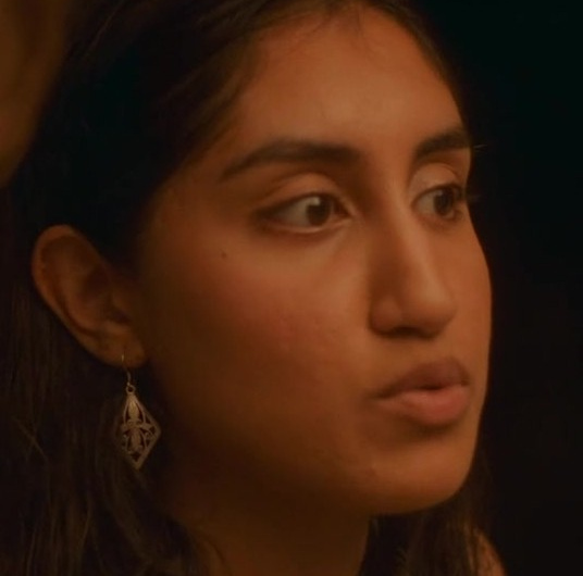 Bohemian Filigree Drop Earrings Worn by Ambika Mod as Emma Morley