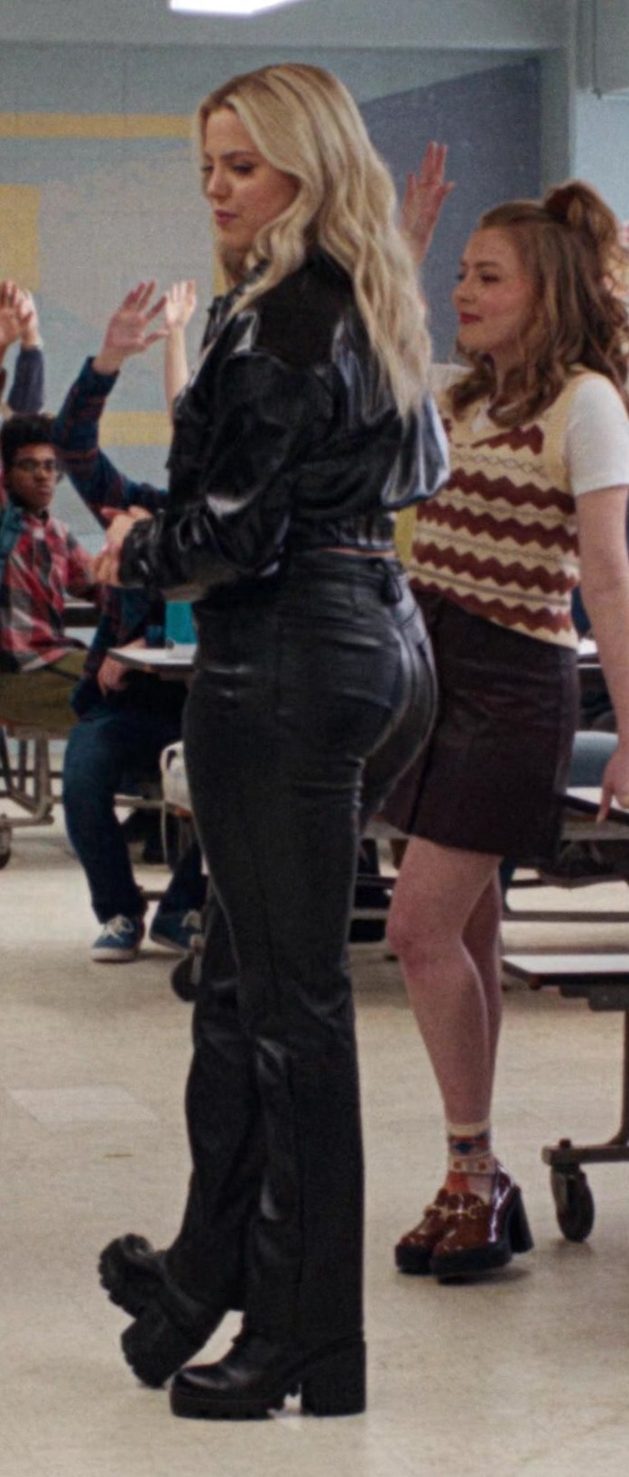 Black Leather Pants of Reneé Rapp as Regina George in Mean Girls (2024)