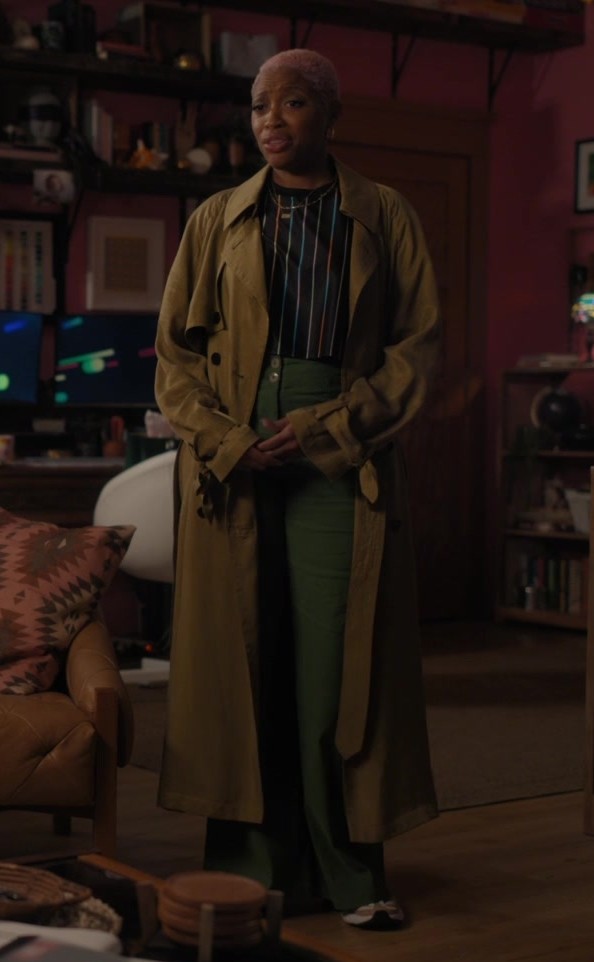 Worn on The Irrational TV Show - Full-Length Oversized Trench Coat Worn by Travina Springer as Kylie