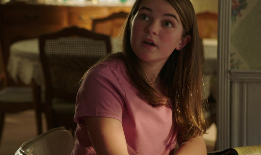 Pink Tee Worn by Raegan Revord as Melissa “Missy” Cooper
