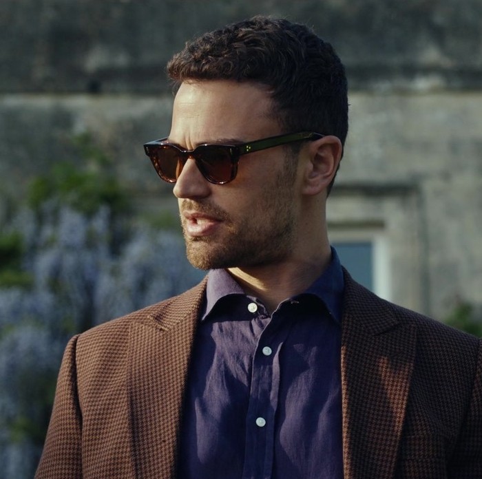 Wayfarer Havana Frame Sunglasses Worn by Theo James as Eddie Horniman