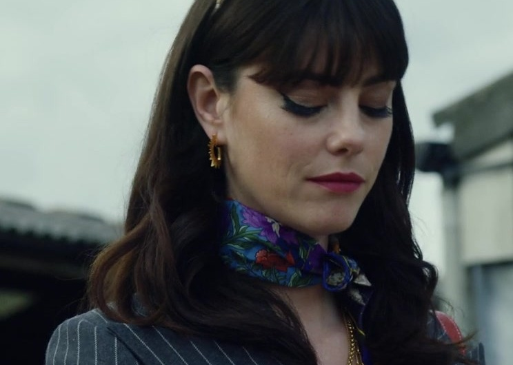 Floral Print Silk Scarf of Kaya Scodelario as Susie Glass