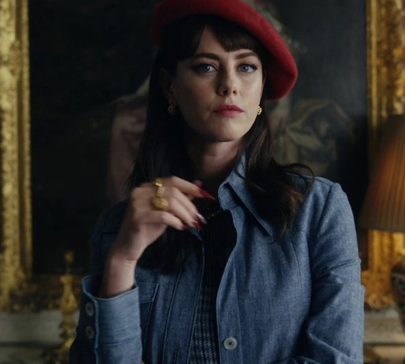 Light Blue Denim Shirt of Kaya Scodelario as Susie Glass