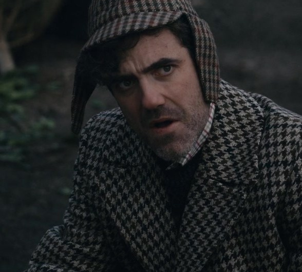 Houndstooth Tweed Sherlock Cap Worn by Daniel Ings as Freddy Horniman