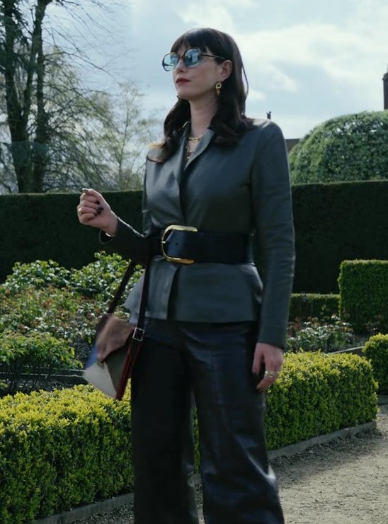 Green Leather Blazer of Kaya Scodelario as Susie Glass