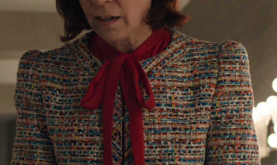 Multicolor Tweed Short Jacket of Carrie Preston as Elsbeth Tascioni