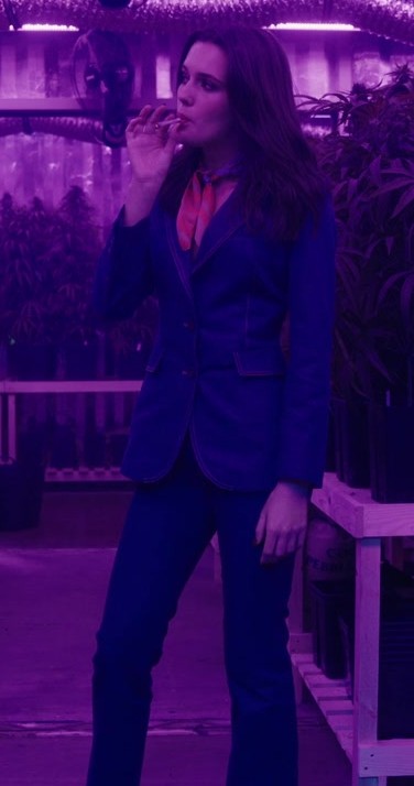 blue denim blazer - Ruby Sear (Gabrielle) - The Gentlemen TV Show